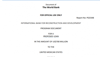 Adquiere AMLO otra deuda ante Banco Mundial